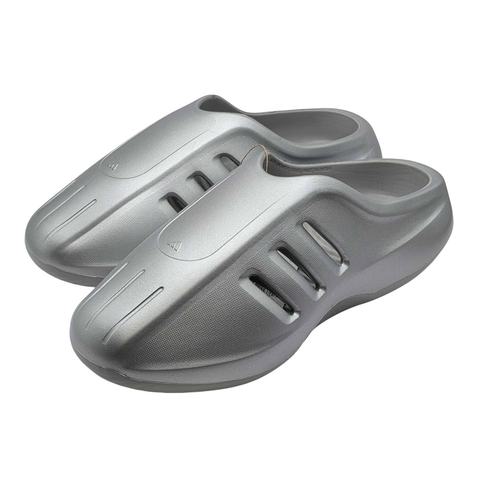 Adidas adiFOM IIInfinity Mule Slip-On Metallic Silver Men's Size 10 NWT IH2814